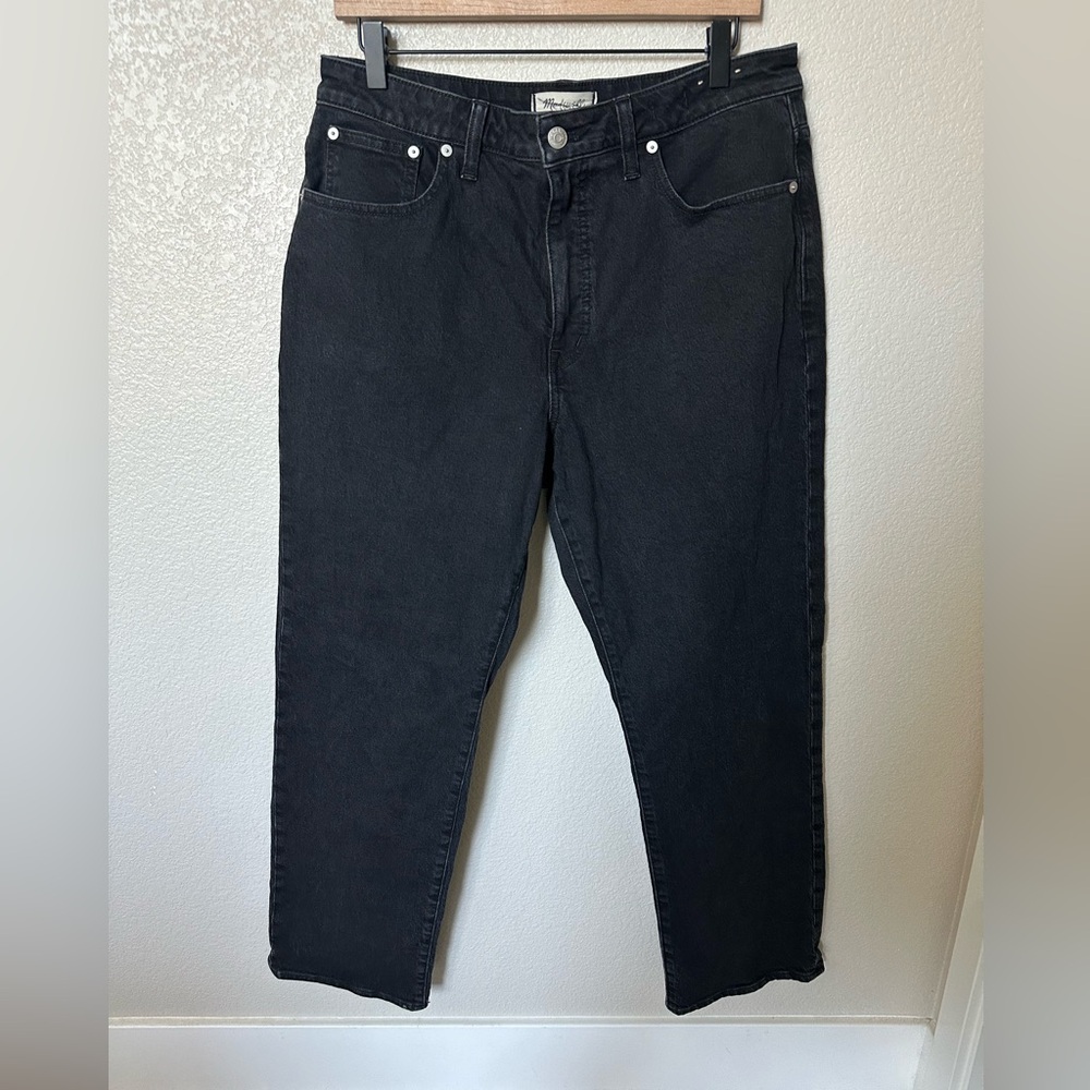Madewell Black Straight-Leg Jeans - Picture 6 of 12